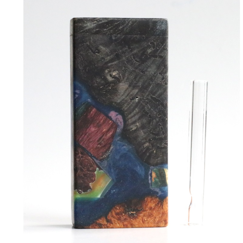 Galaxy Burl Futo Stash Box- Out of this World Wood Dugout- 4