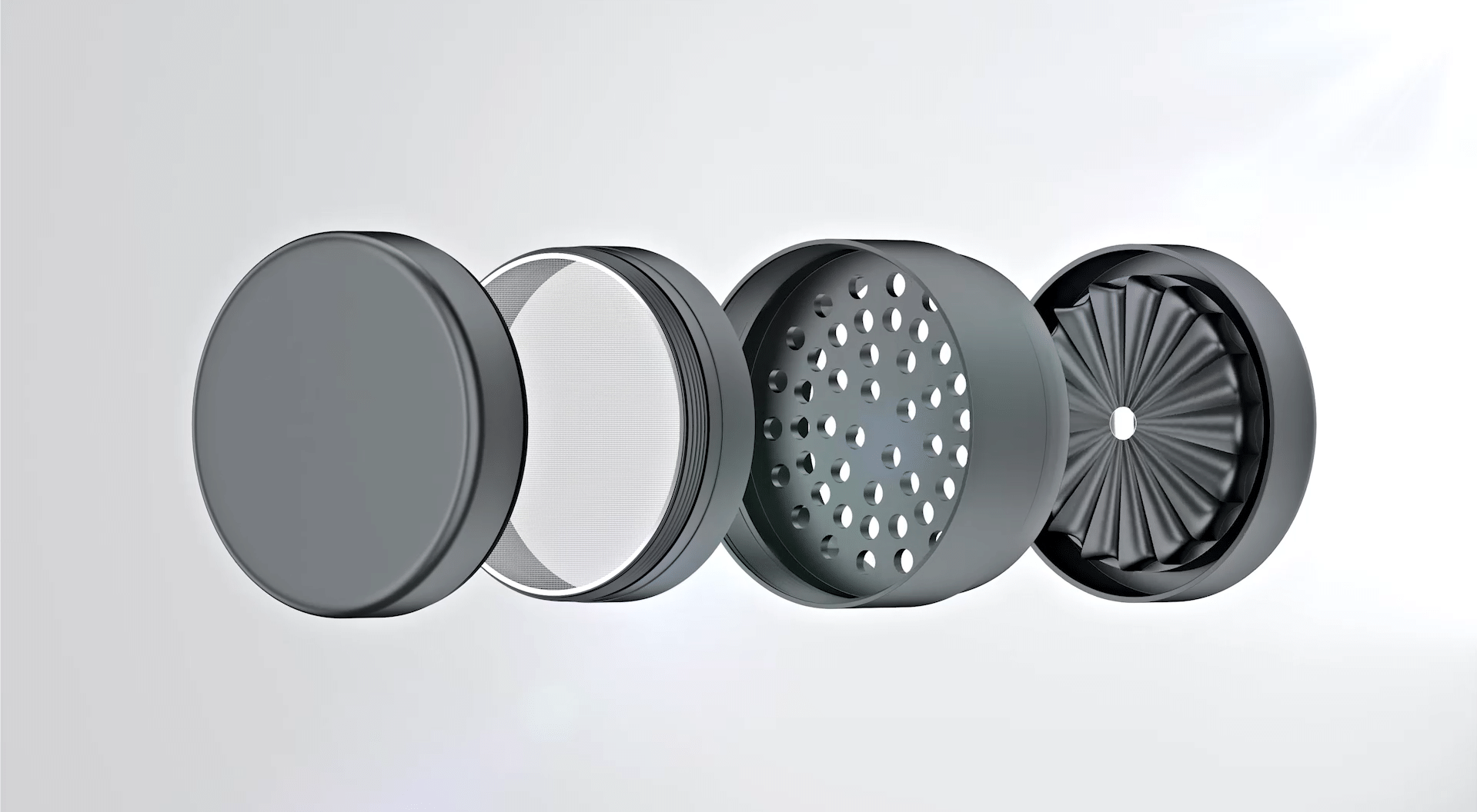 60mm PRO 420 Apollo Grinder-State of the Art Herb Crusher-Silver