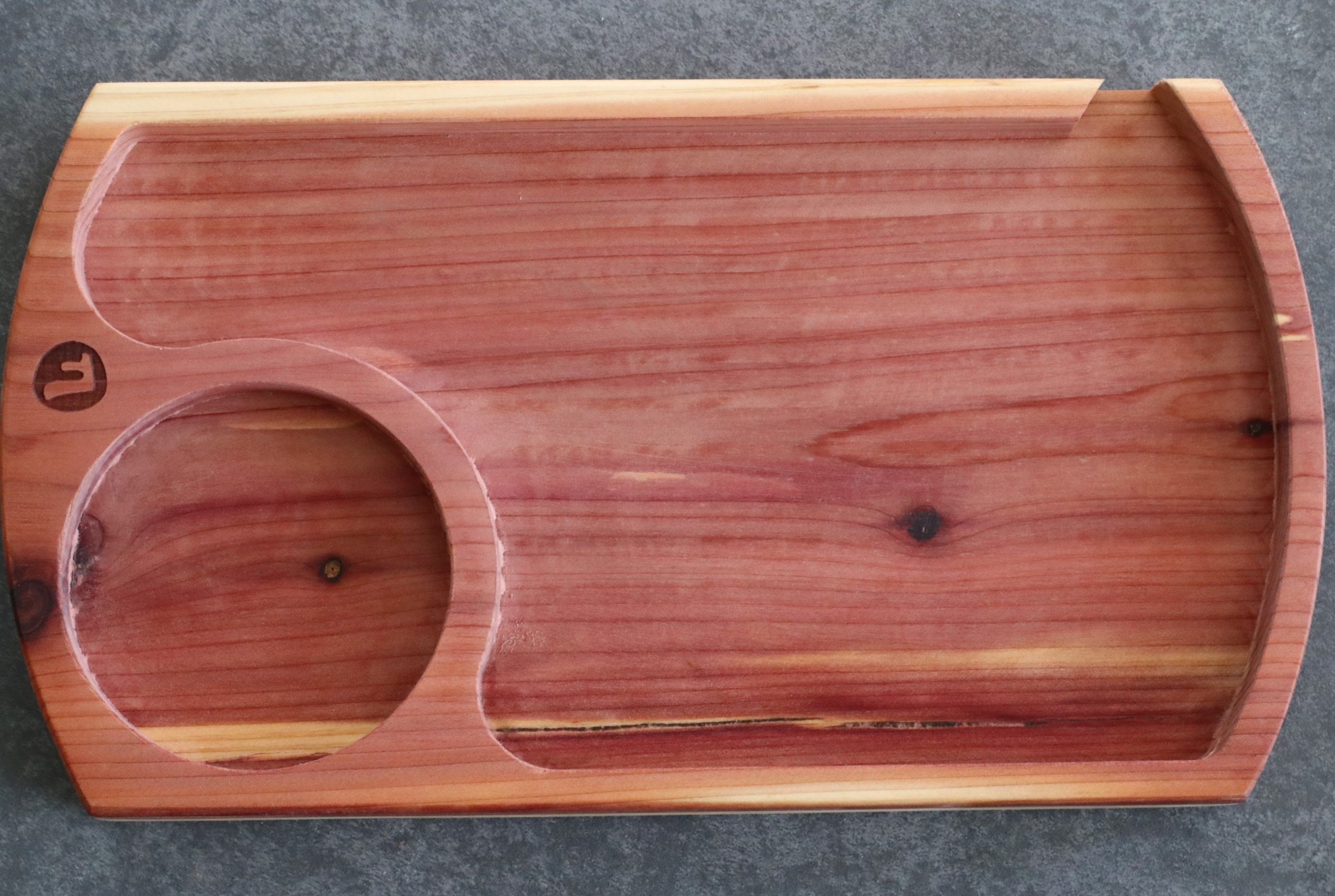 Futo Cedar Wood Rolling Tray-Classic Handcrafted Old School