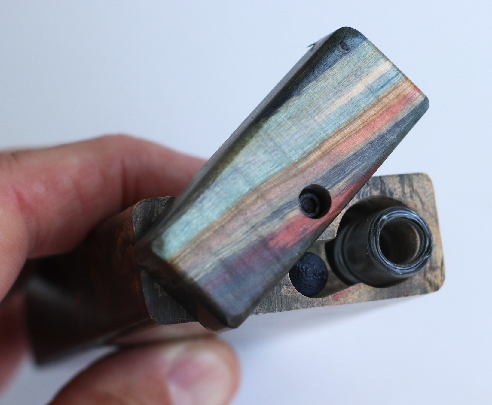 Galaxy Burl Futo Stash Box- Out of this World Wood Dugout- 4" Burled Wood- Best Quality
