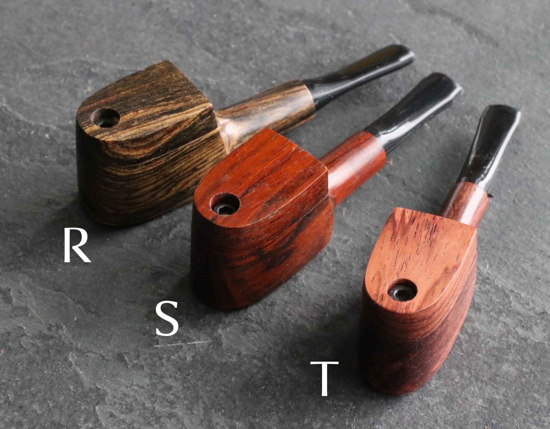3.25" Handcrafted Exotic Wood Pipe with Swivel Lid-MUPCAP- American Made Pipe - Exotic Wood Pipe