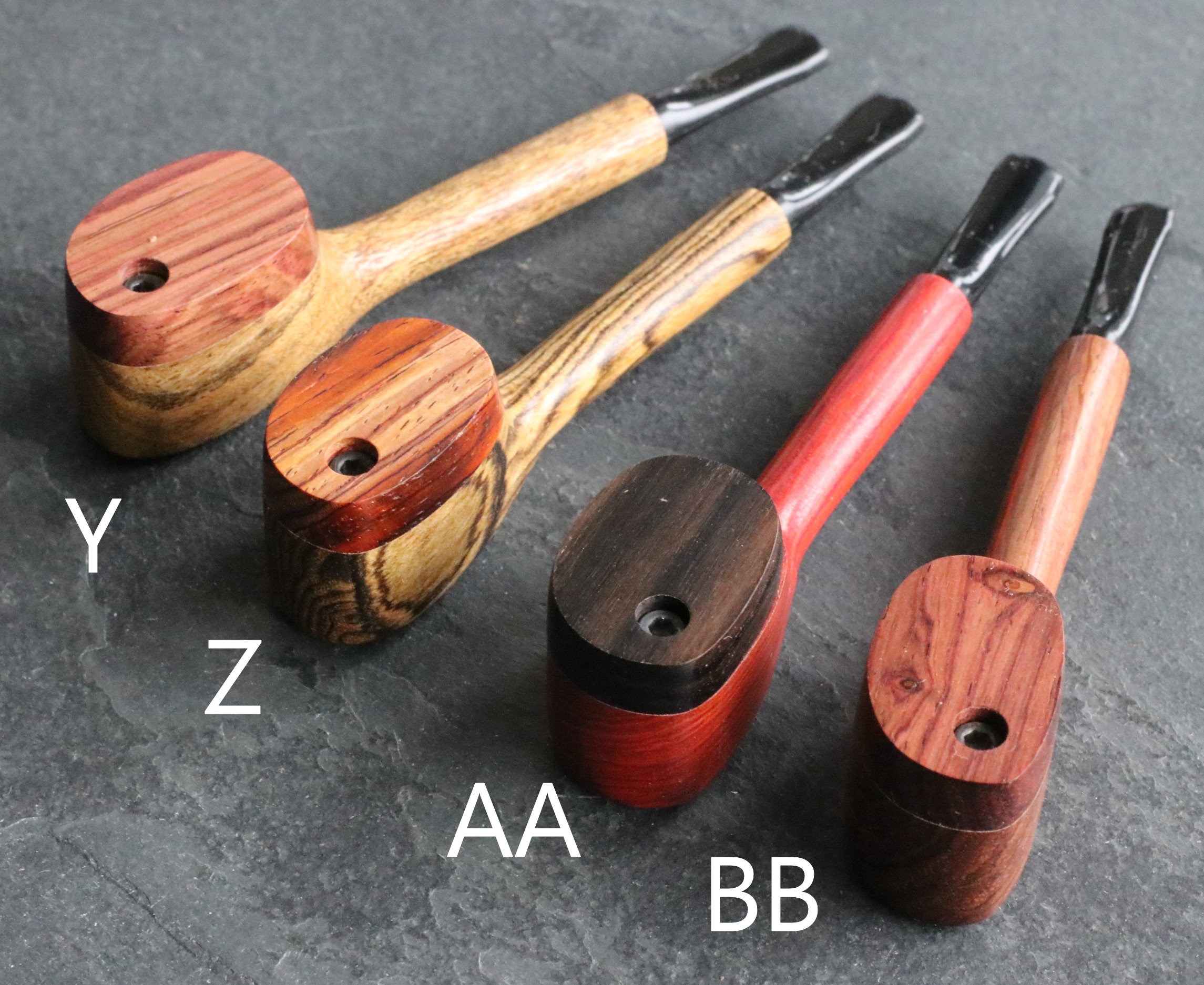 4.5" Swivel Lid Pipe- L77 ROUNDTOP -Exotic Wood Pipe- Smoking Bowl-Wood Pipe
