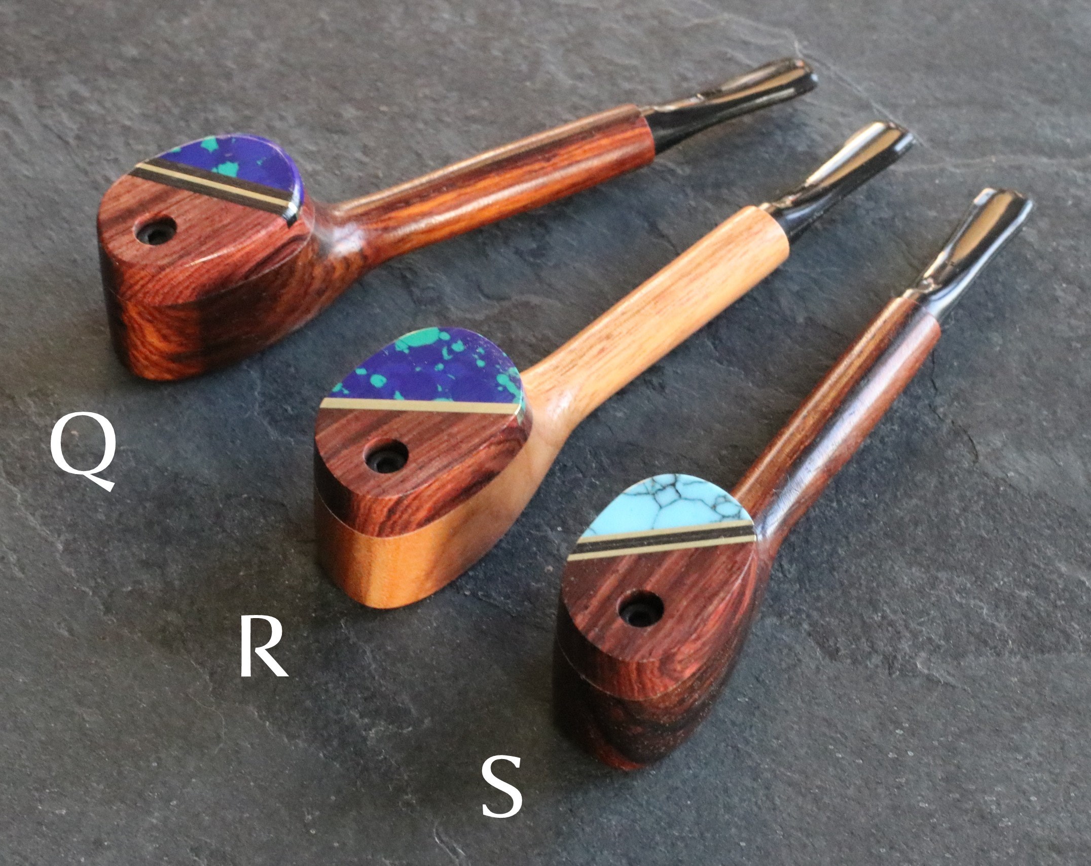 4.5" Swivel Lid Wood Pipe-G9 EXECUTIVE-Handcrafted American Pipe - Exotic Wood Swivel Lid Pipes