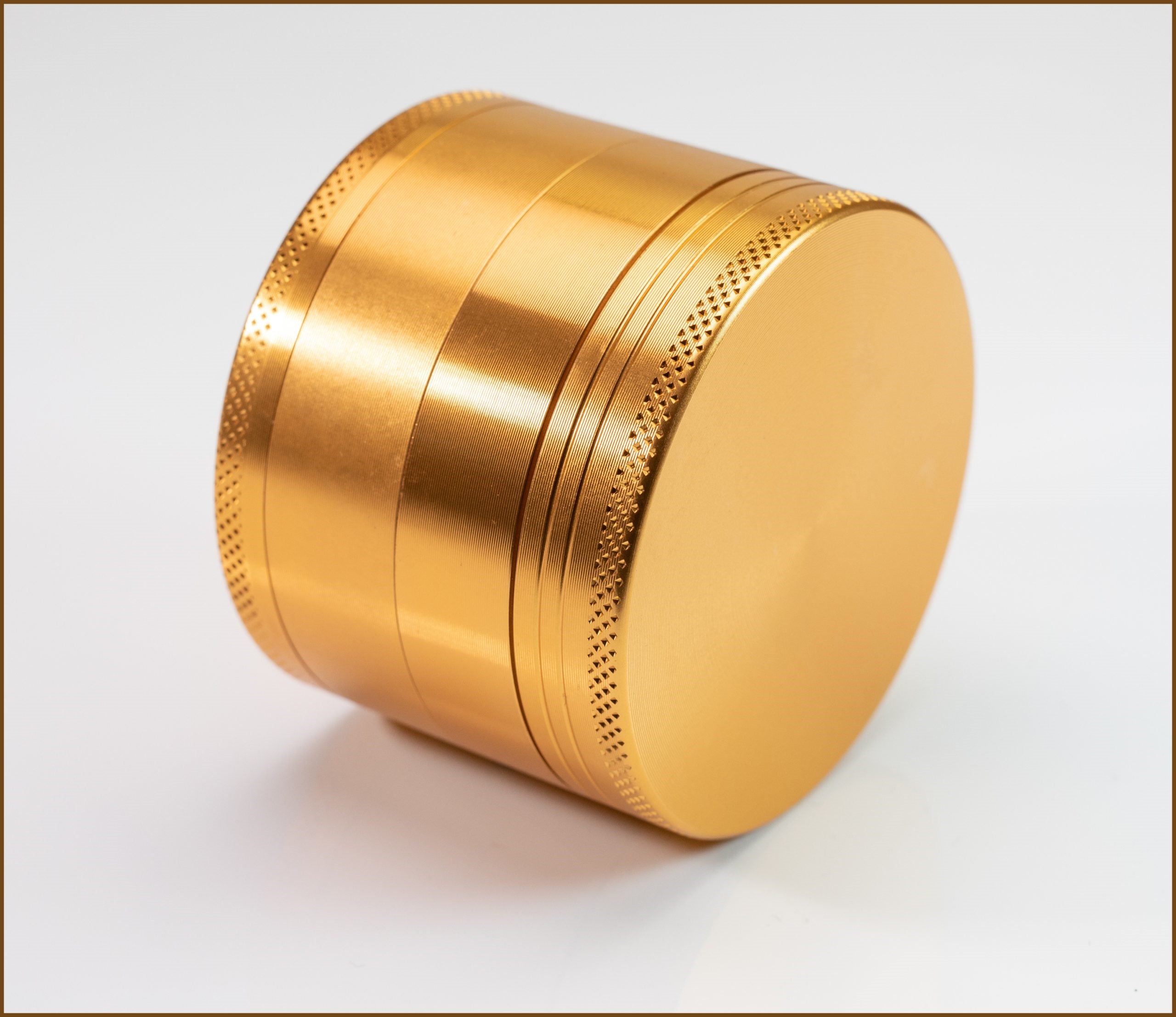 Gold Herb Grinder- 2.5" 4 Piece Professional Grade herb Grinder