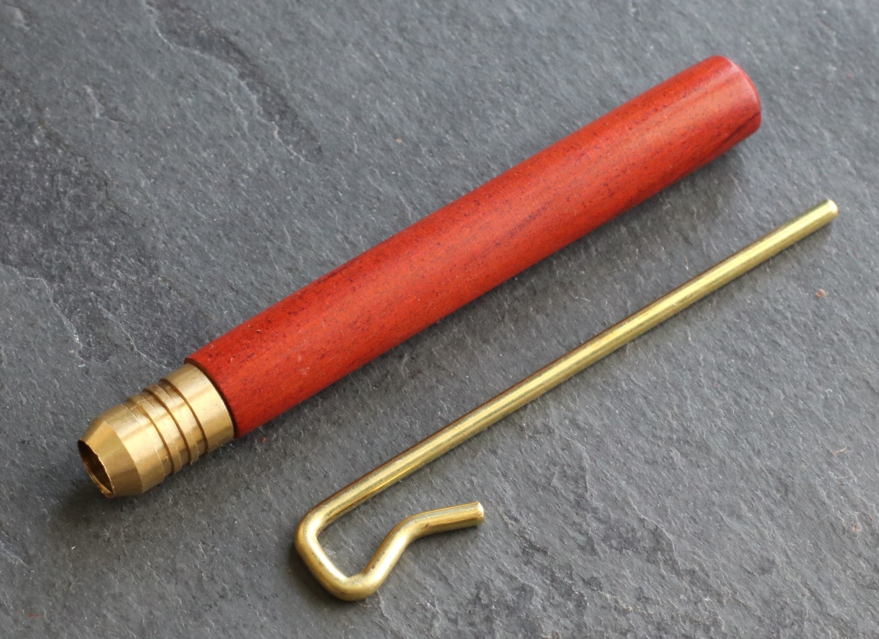 3" Exotic Wood One Hitter Pipes- Crafted Hardwood pipe with Brass Bowl - 3' Exotic Wood Pipes