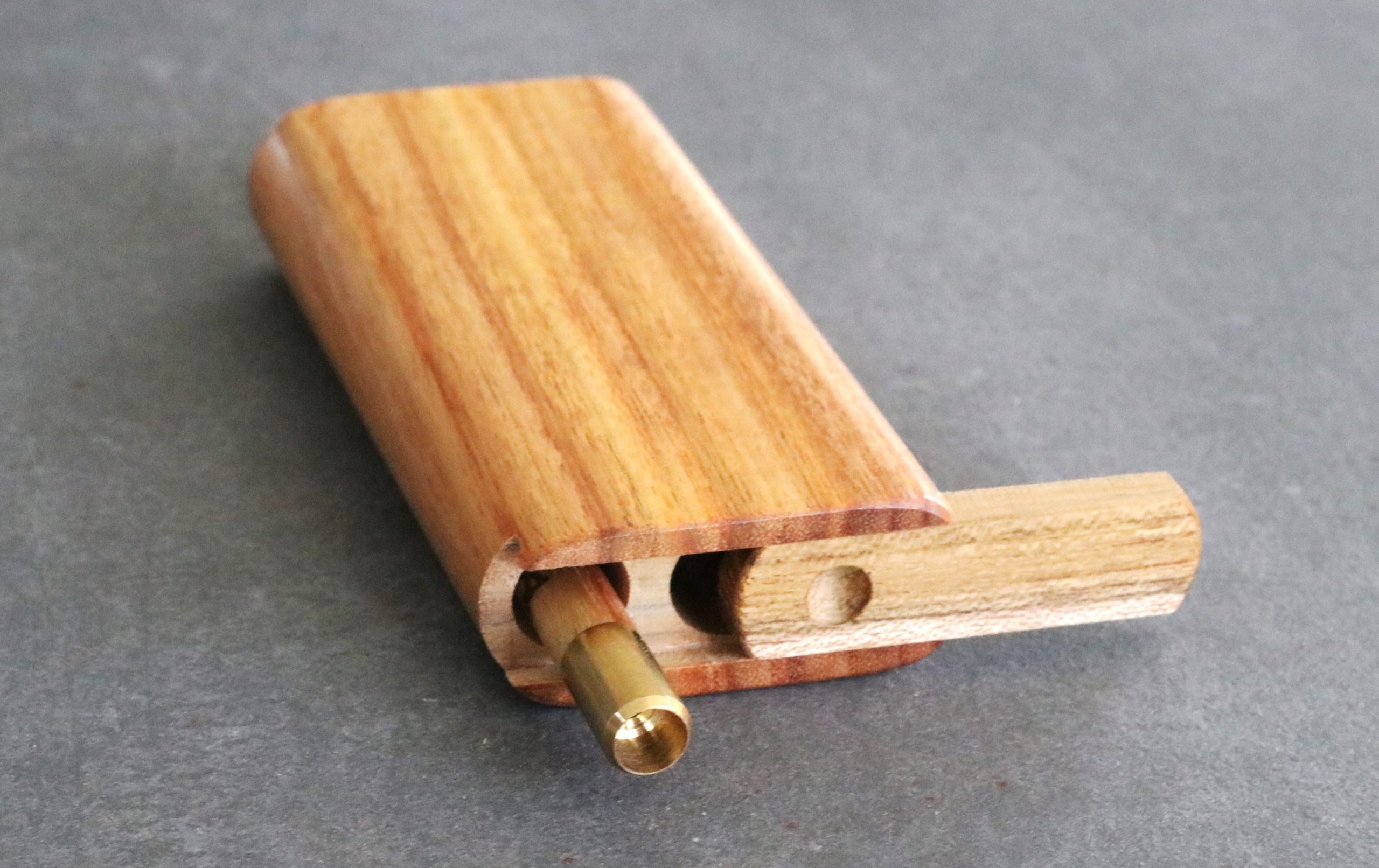 3" & 4" Mahogany Slider Lid Dugouts & One Hitter- Slider Lid- Classy Gift for Smokers - Mahogany Slider Lid Dugout