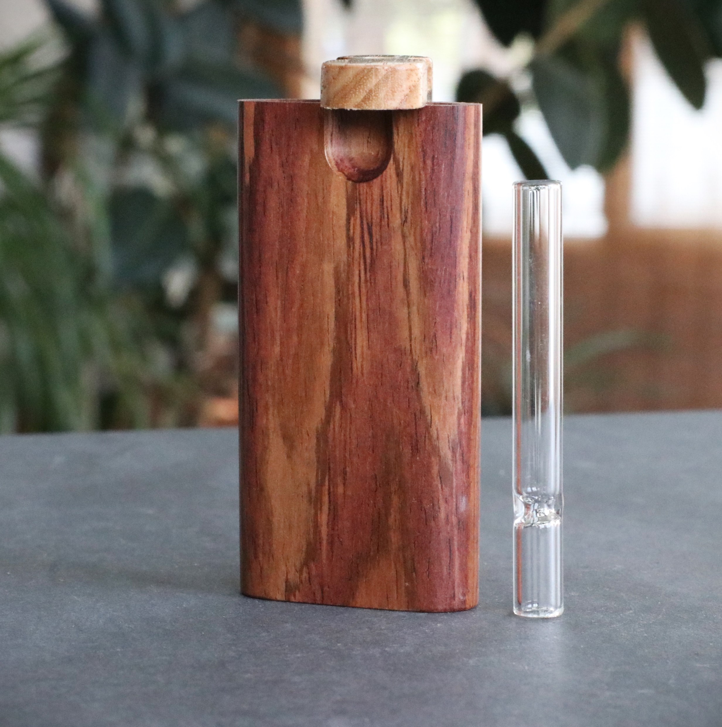 3" & 4" Honduras Swivel Lid Dugouts & One Hitters- Quality Wood Functional Art Best Gift for Smoker's - Cocobolo Swivel Lid Dugout