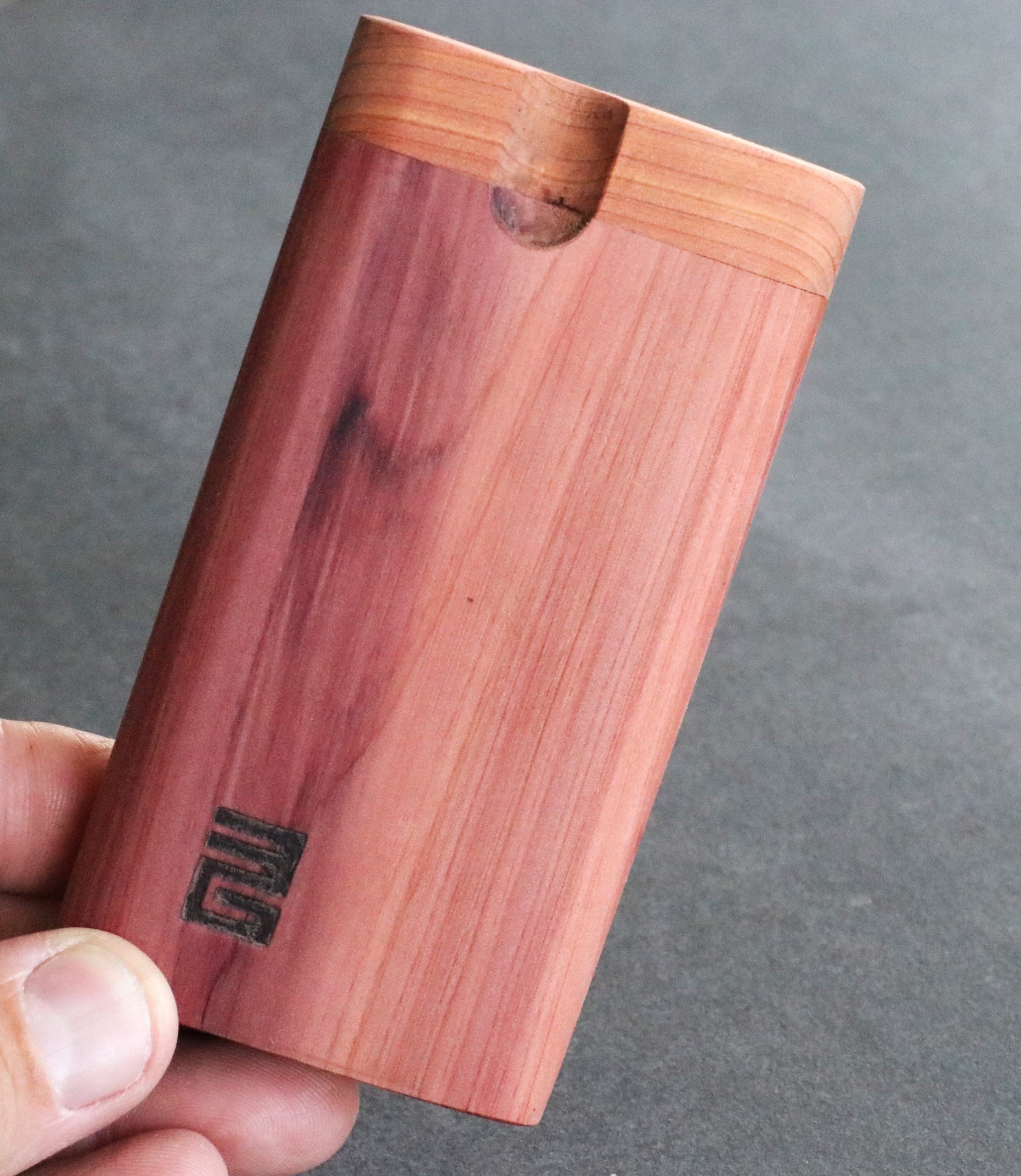 3" & 4" Tennessee Cedar Dugouts with One Hitter- American Handcrafted Stash Box - Cedar Dugout