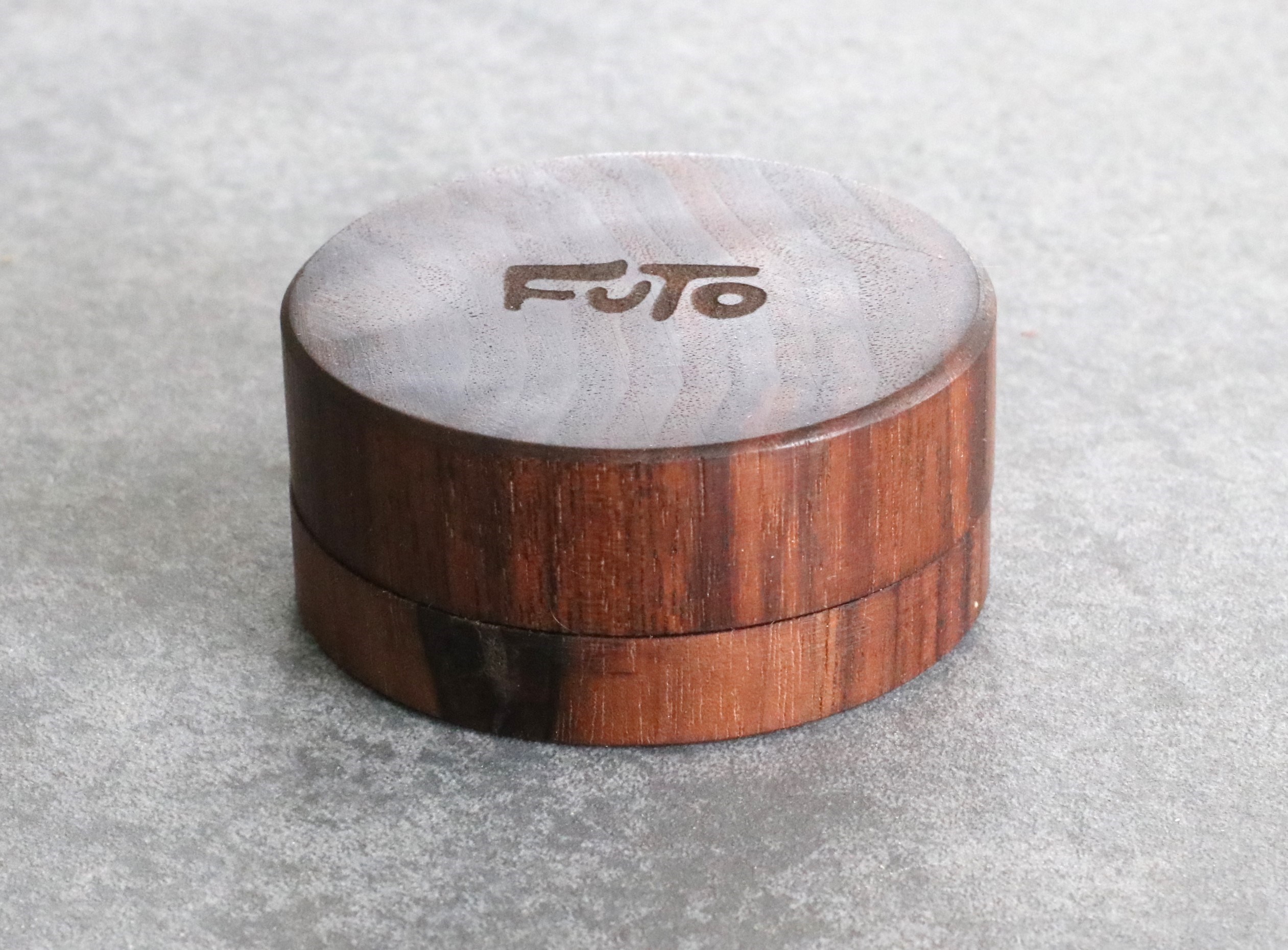Futo Walnut Wood Grinder- 2 Piece simple easy to use herb grinder