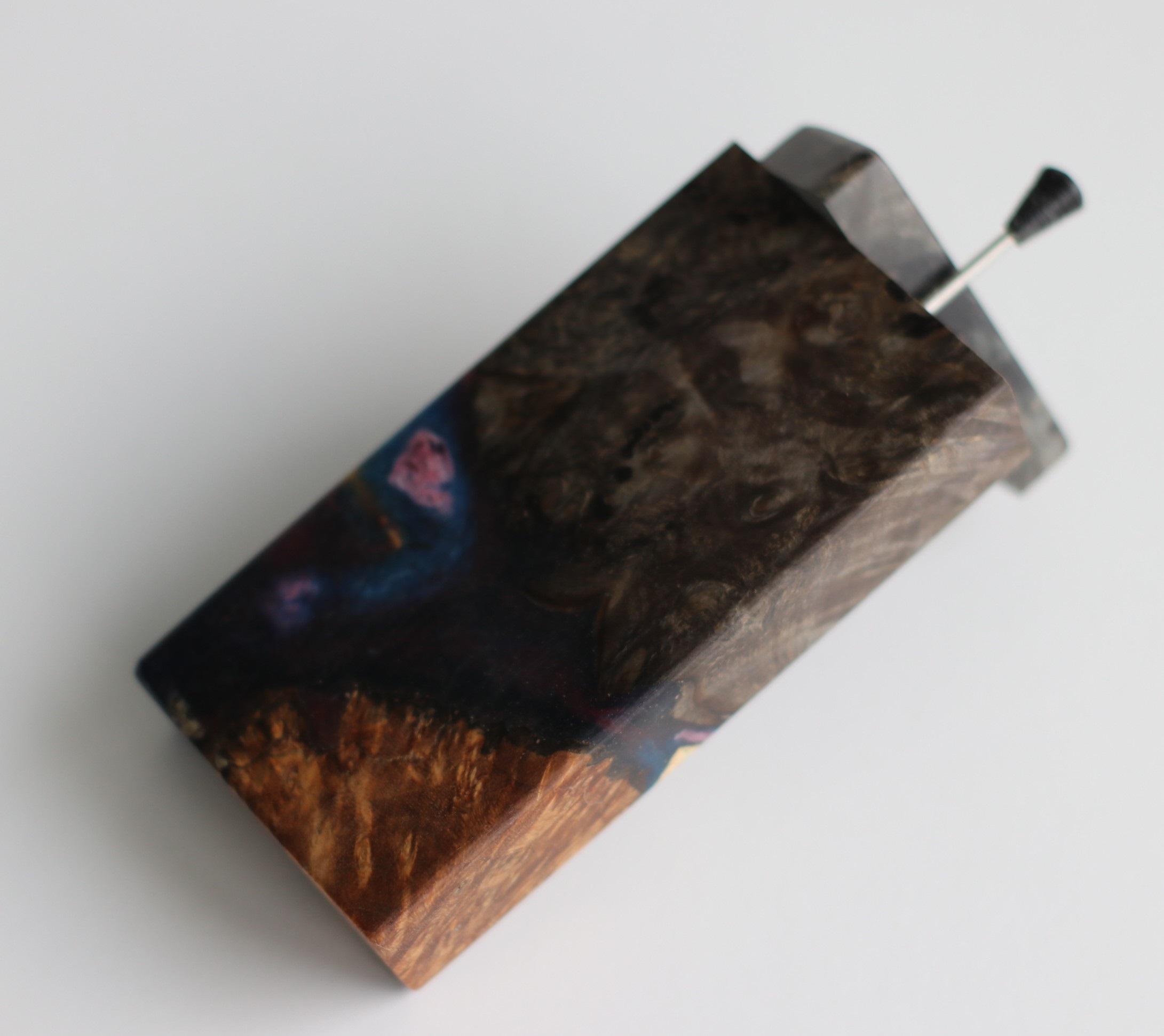Galaxy Burl Futo Stash Box- Out of this World Wood Dugout- 4" Burled Wood- Best Quality - Galaxy Burl Futo Dugout