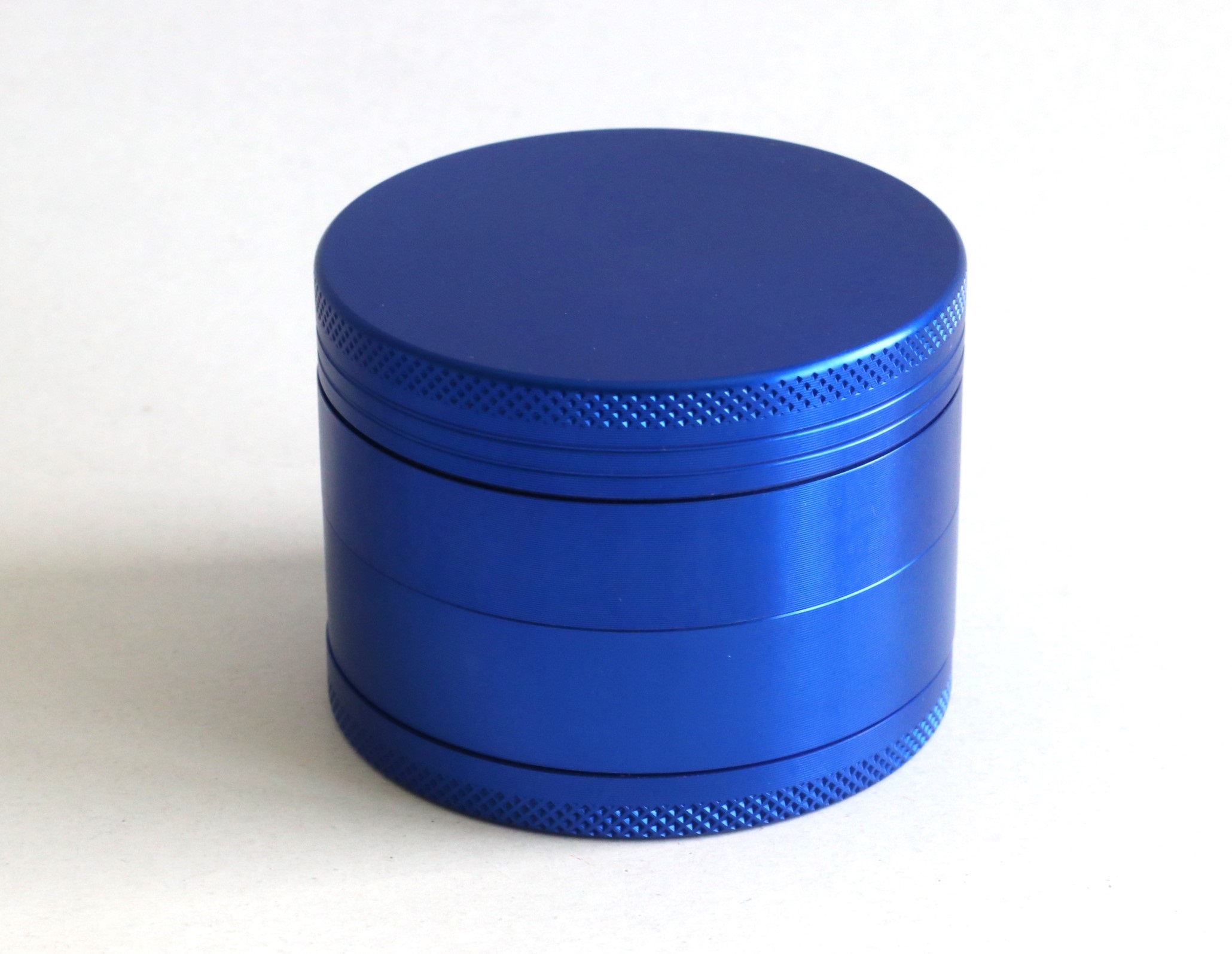 PRO 420 Blue Gift Pack- Herb Grinder & Glass Pipe-Great Gift for Smokers - Blue Metal Herb Grinder