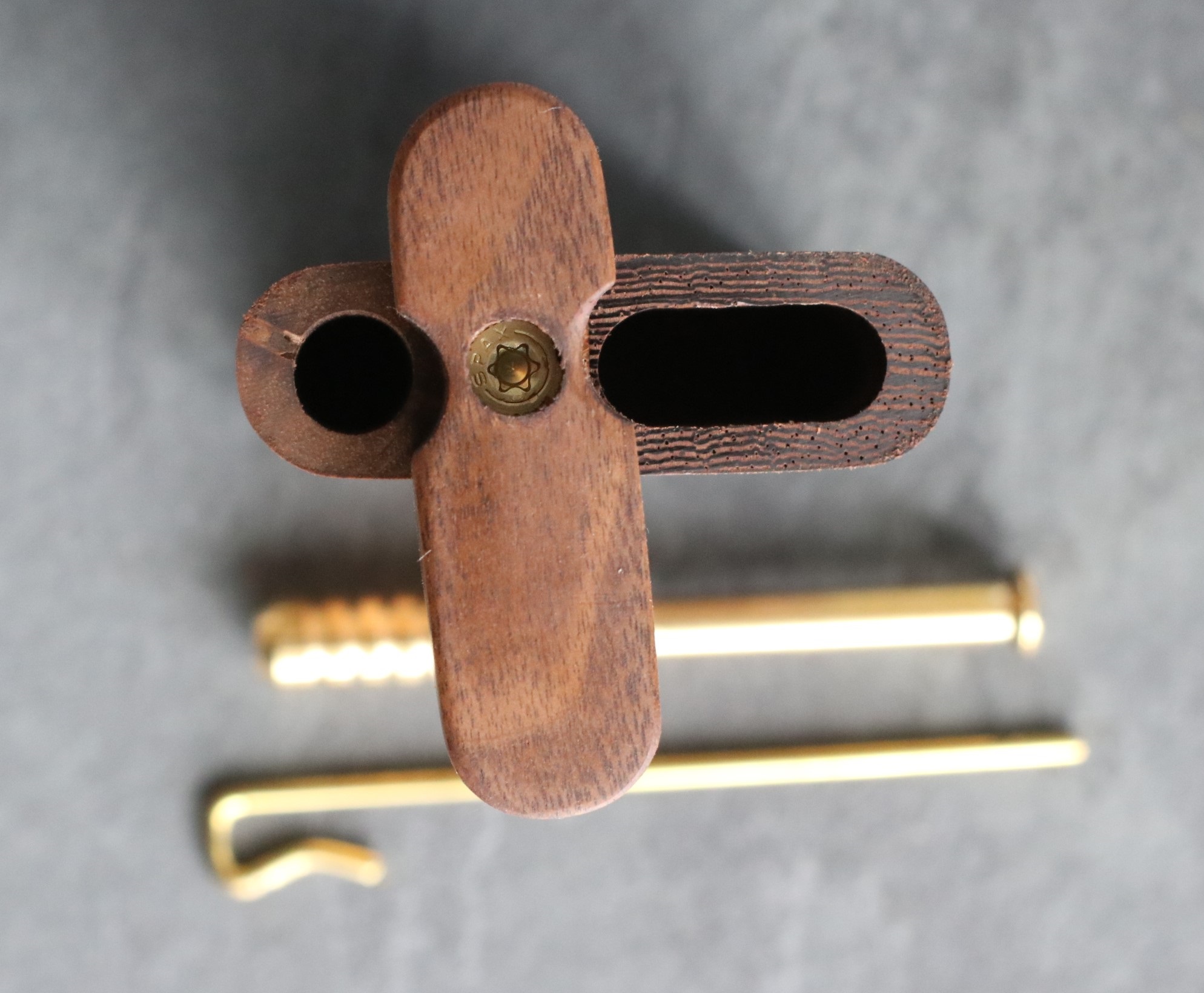 3rd Grain Swivel Lid Dugouts & One hitter pipes-American Crafted Stash Box-Walnut/Wenge Mix - 3rd Grain Dugouts