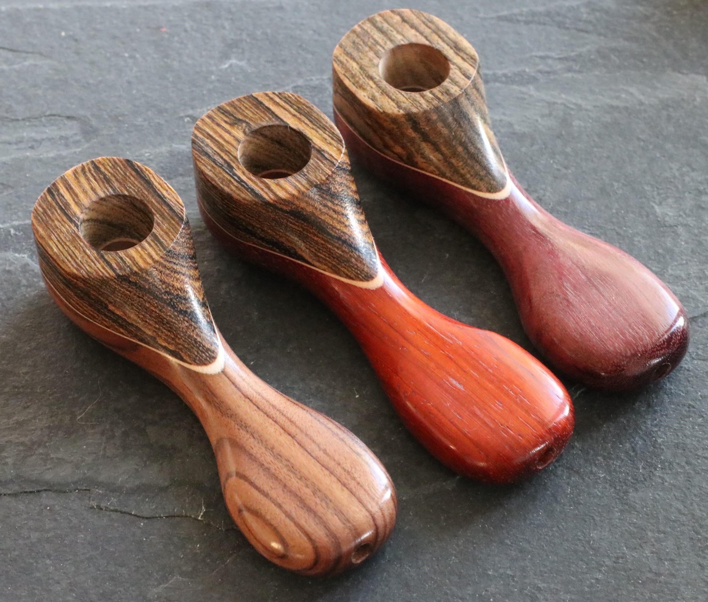 Exotic Wood Pipe-223L-4"-American Handcrafted Smoking Pipe - Exotic Wood Pipe