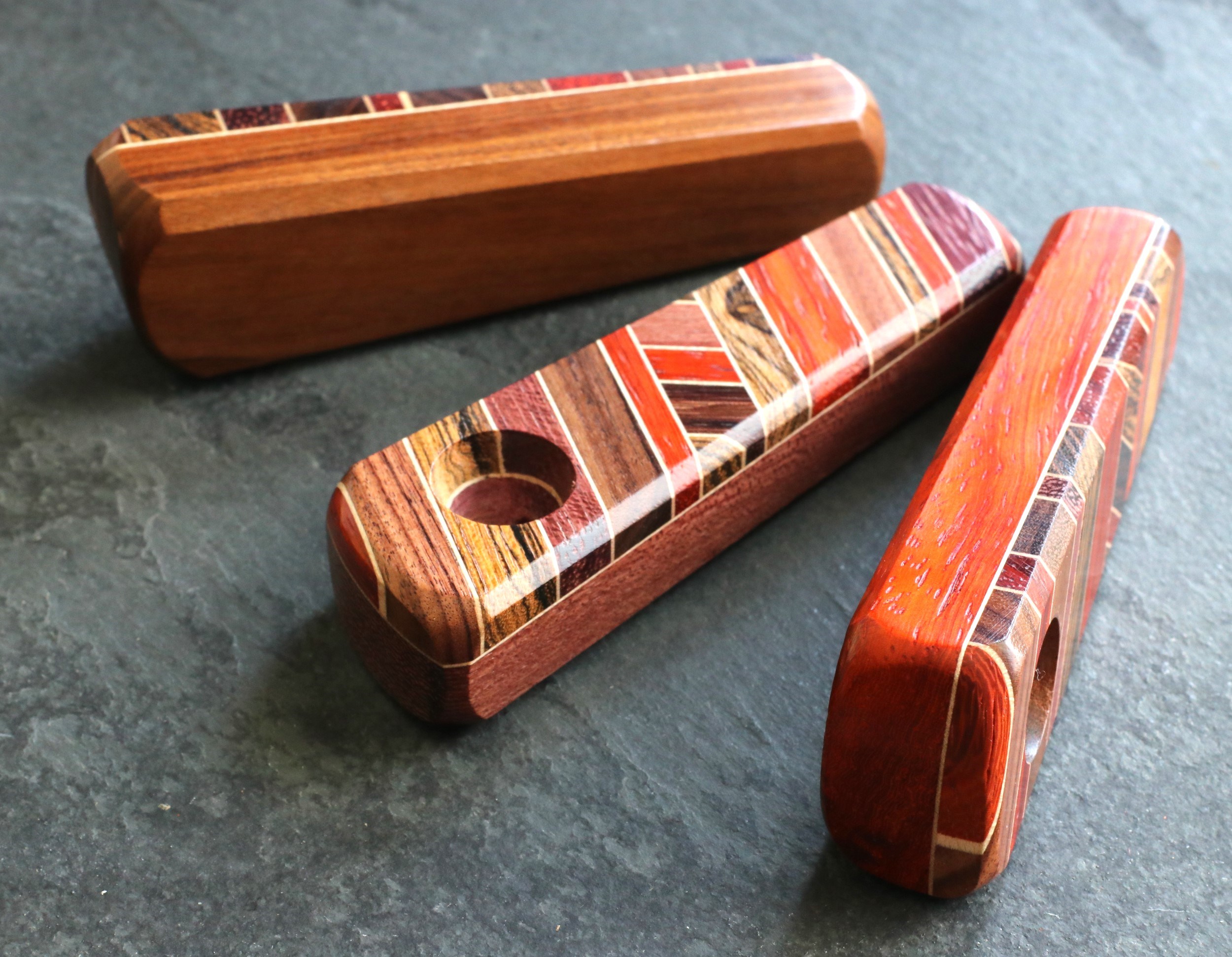 Exotic Wood Pipe-B32-3.75"-American Handcrafted Smoking Pipe - Exotic Wood Pipe