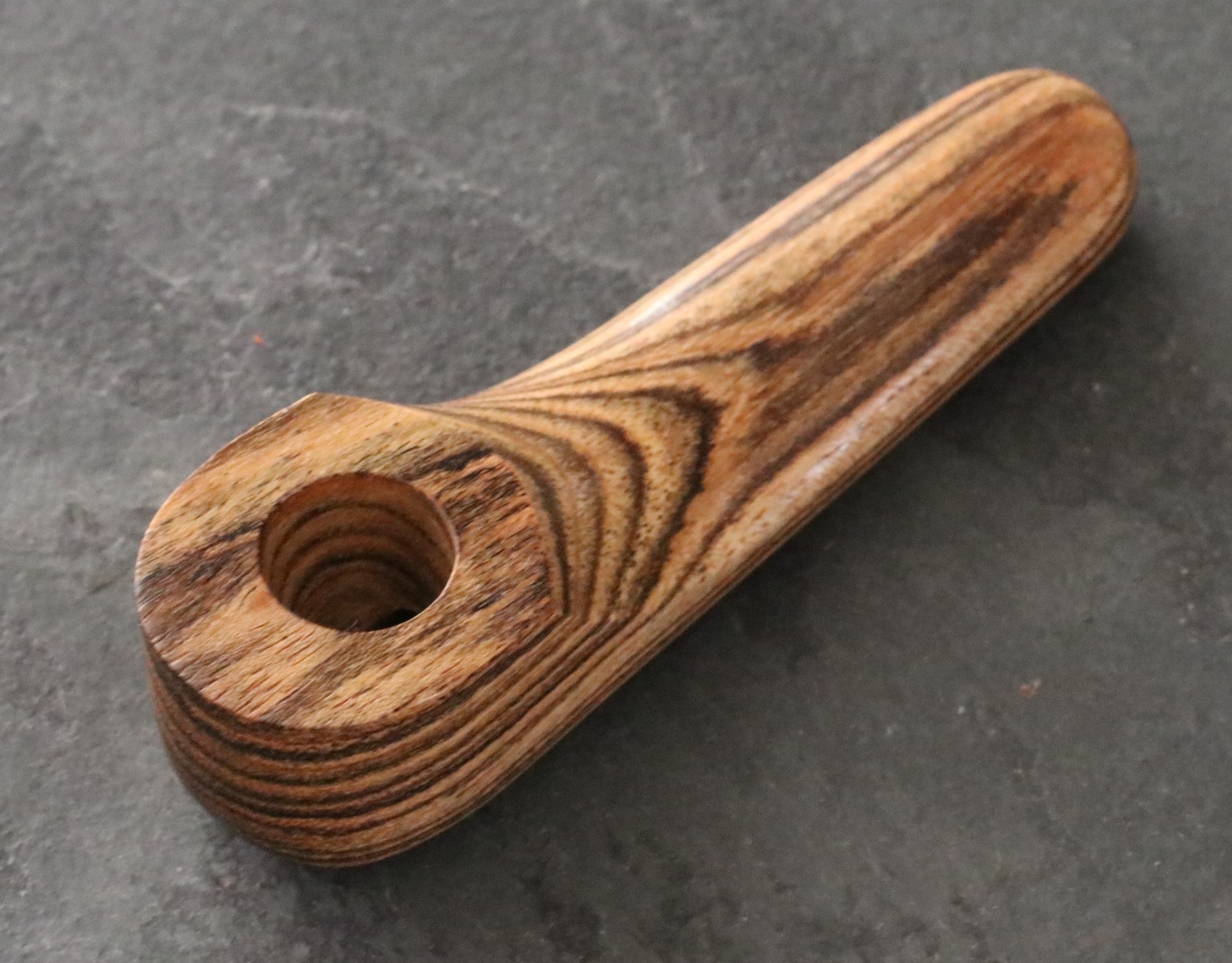 3.5" Exotic Wood Pipe-B46-American Handcrafted Smoking Pipe - Handcrafted Smoking Pipe