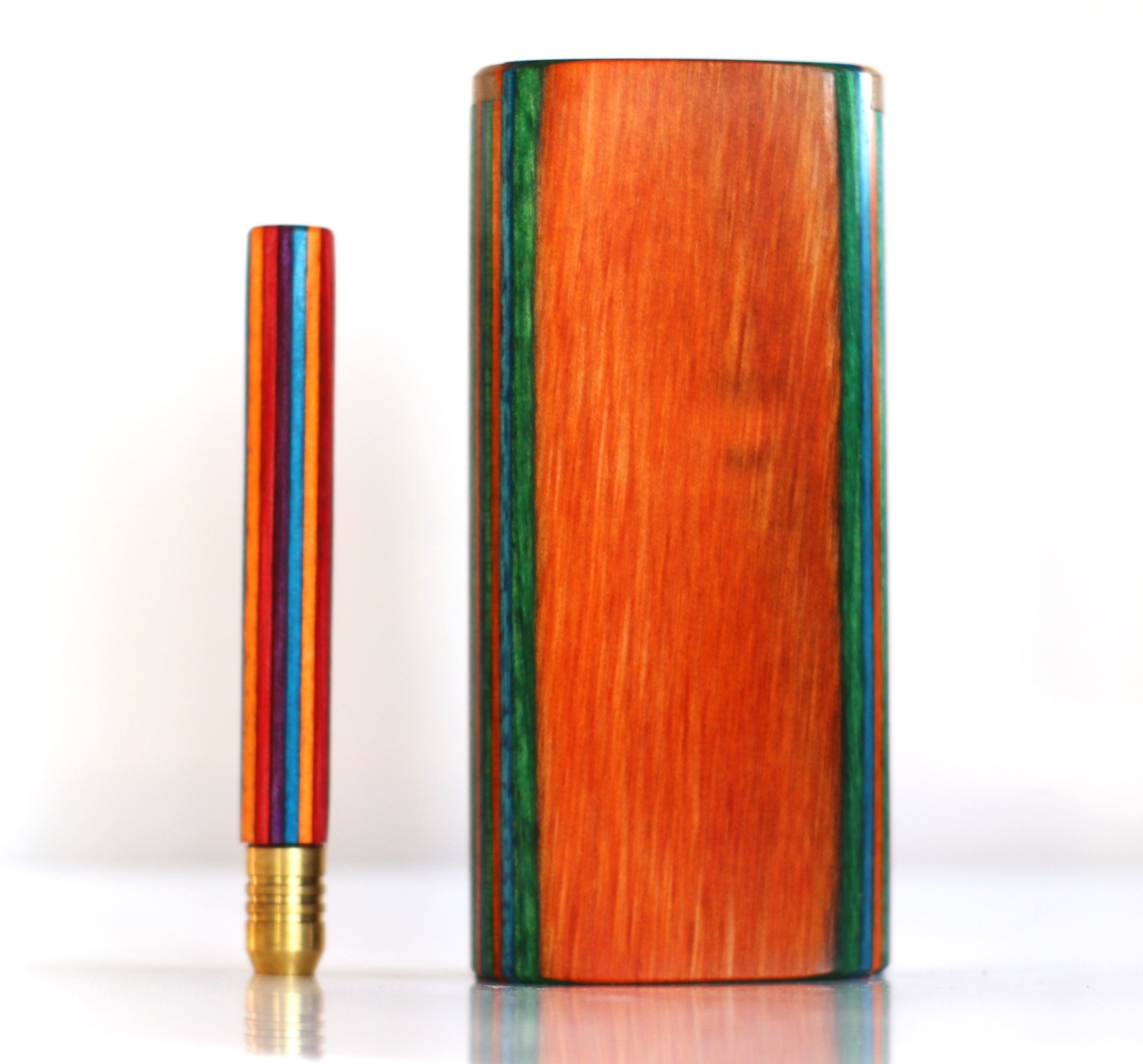 Diamond Wood Slider lid Dugout-Classic Smokers Stash Box - Diamond Wood Dugout