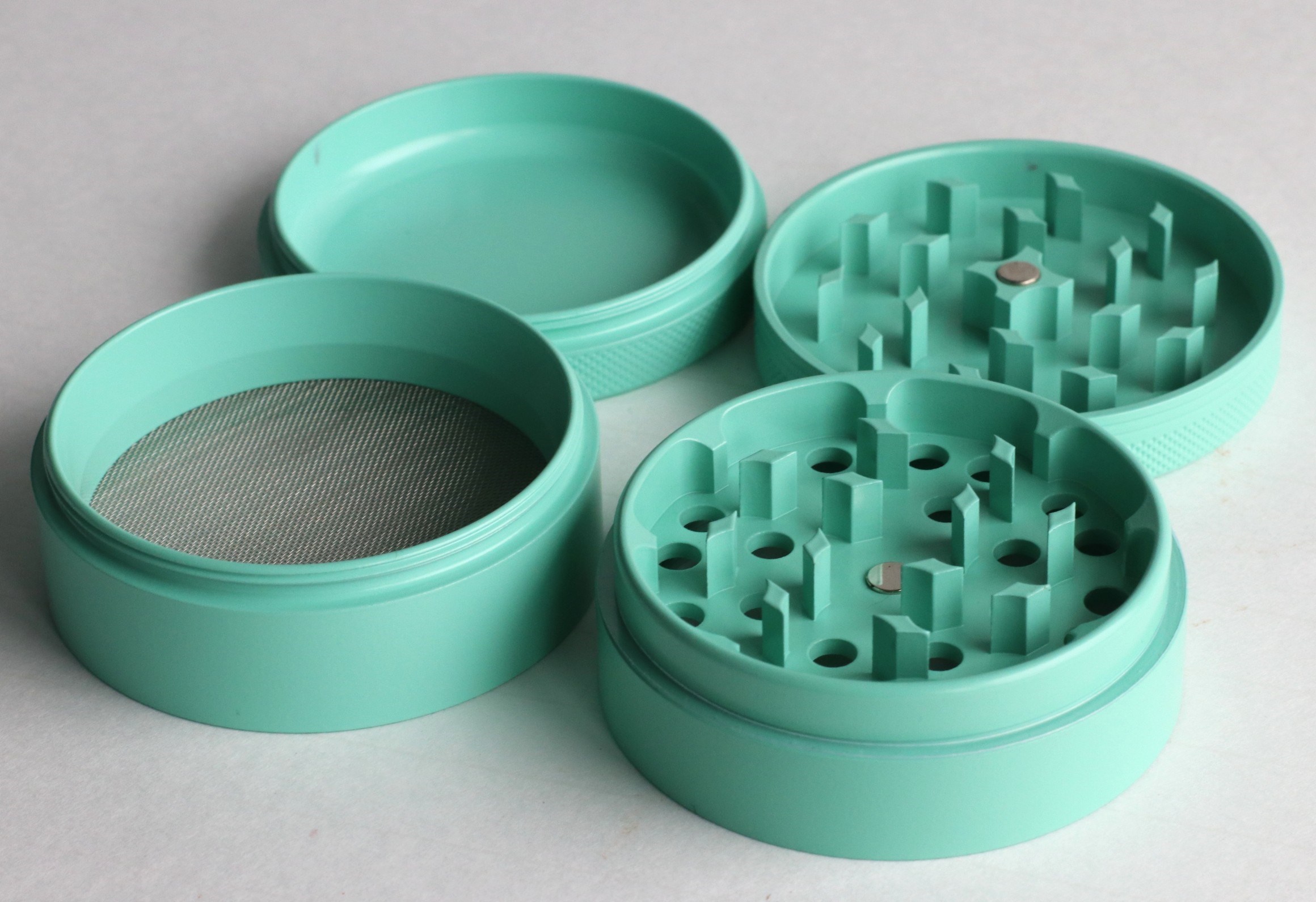 PRO 420 Ceramic Herb Grinder- 63mm Diameter-4 Piece Professional Herb & Marijuana Grinder - PRO 420 Herb Grinder