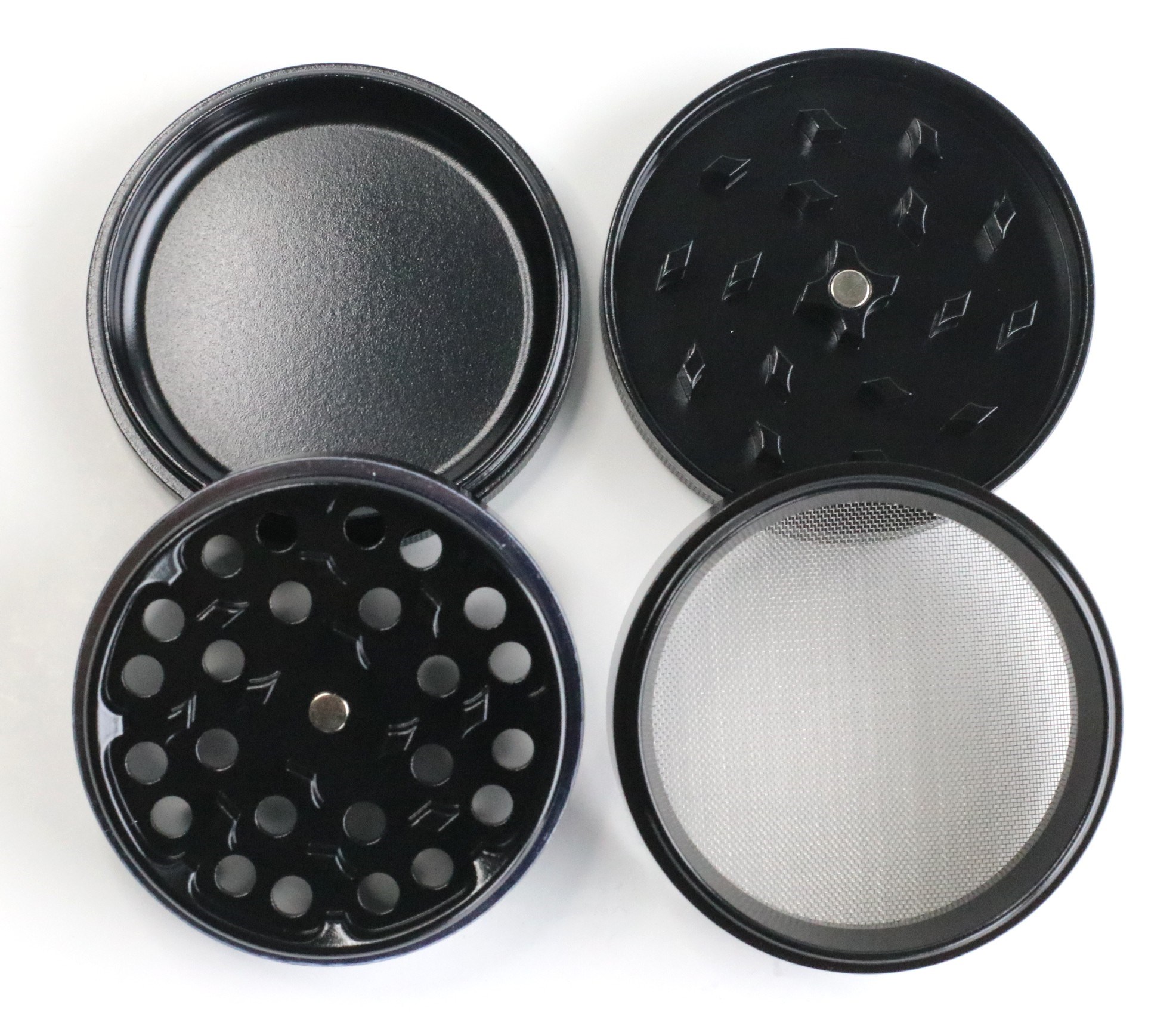 PRO 420 Ceramic Herb Grinder- 63mm Diameter-4 Piece Professional Herb & Marijuana Grinder - PRO 420 Herb Grinder
