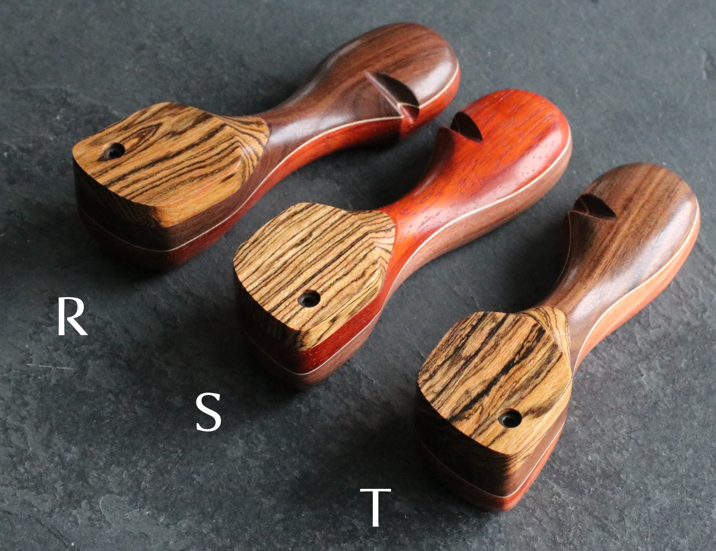 Exotic Wood Swivel Lid Pipe-TP43L-4"-American Handcrafted Smoking Pipe - Crafted Wood Smoking Pipes