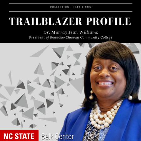 Dr. Murray Jean Williams - NCCCS History Project Trailblazer Profiles