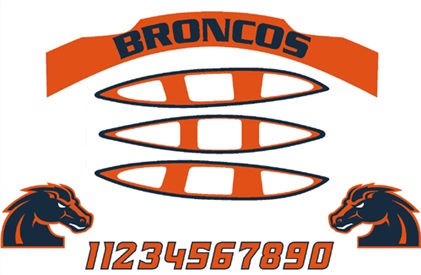 Premium Youth Helmet Decal Package 2 color