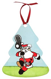 OR-S Stock Lacrosse Santa Ornament