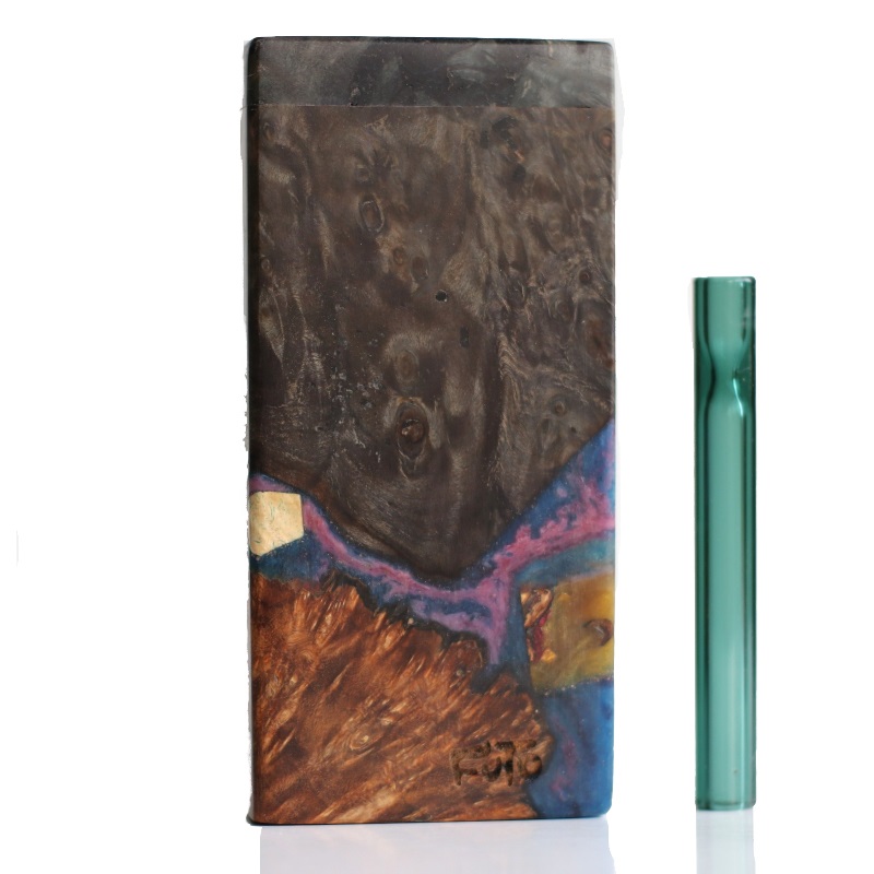 Galaxy Burl Futo Stash Box- Out of this World Wood Dugout- 4