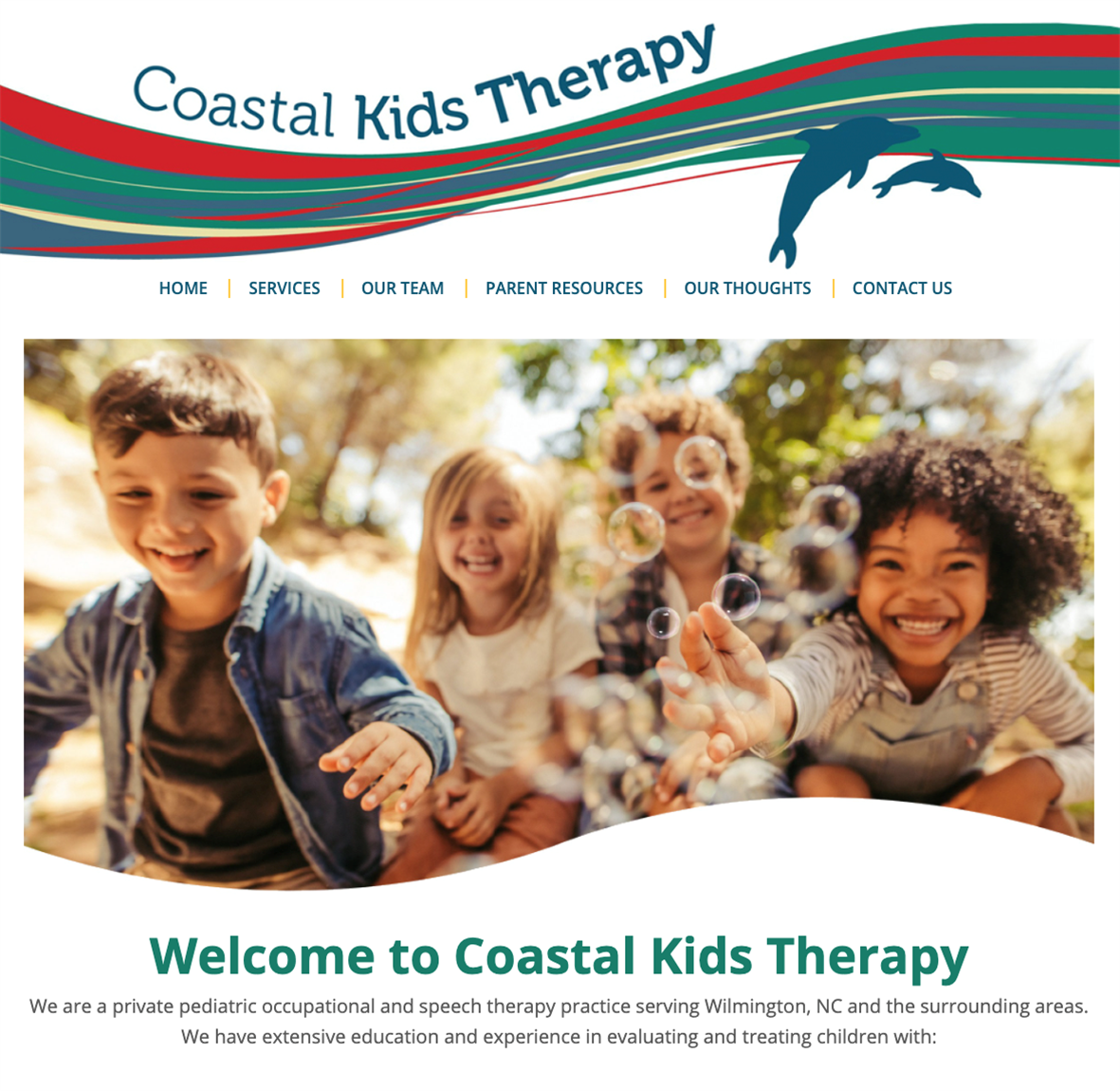 New Coastal Kids Therapy Website