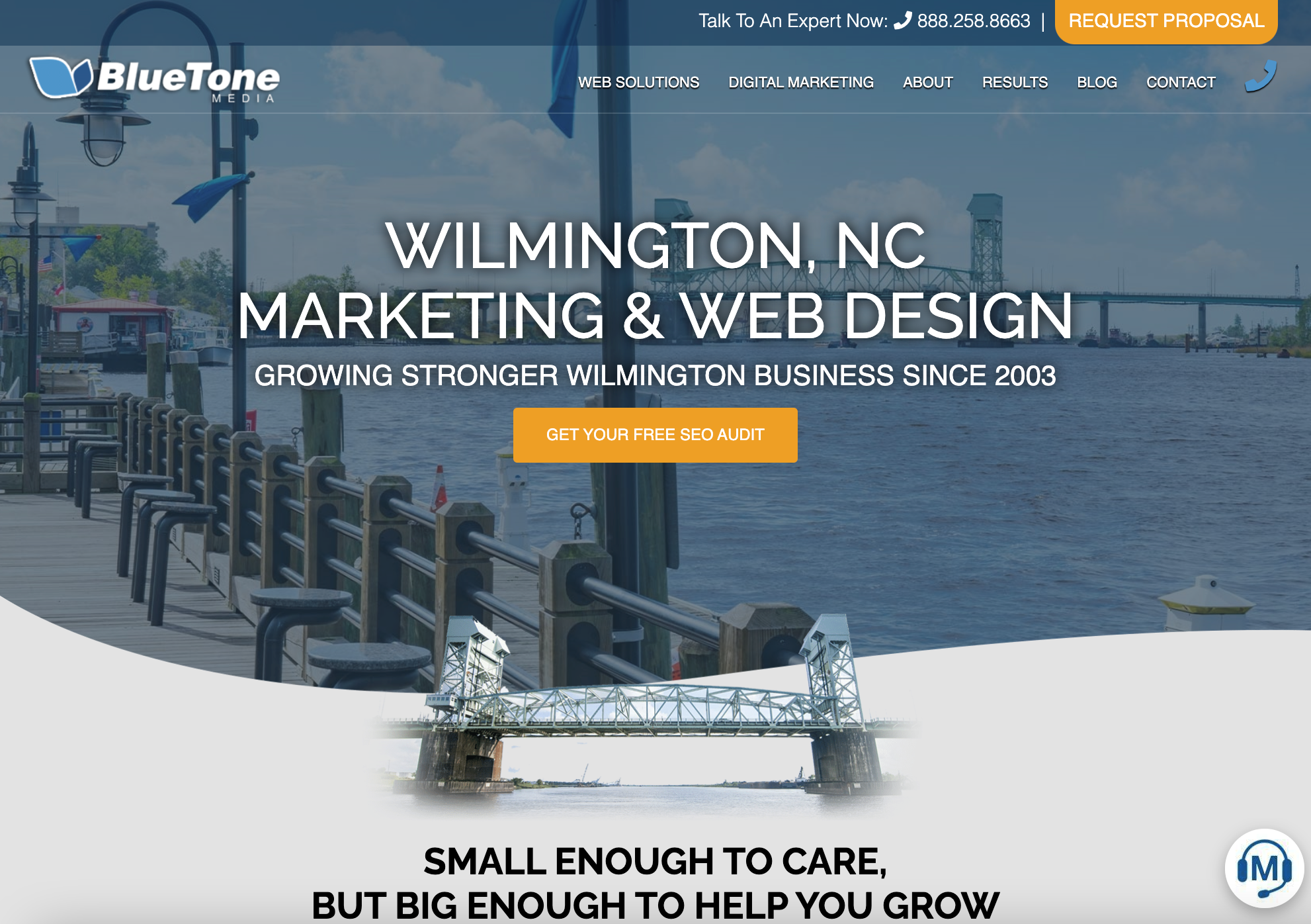 BlueTone Media landing page